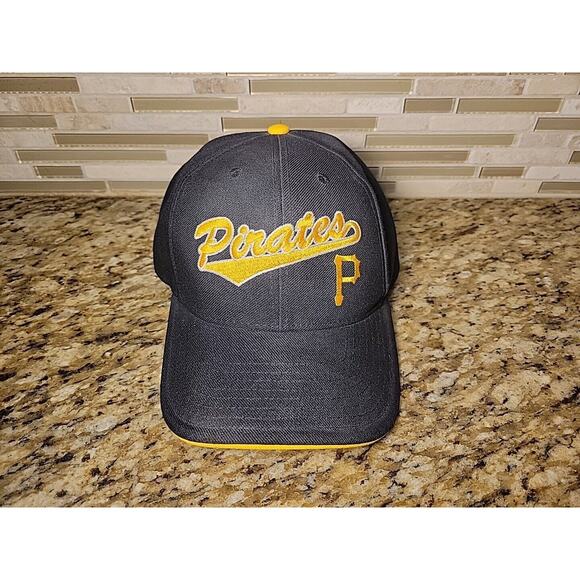 Pittsburgh Pirates hat cap MLB Baseball Adjustable Strapback Mens Black - Picture 1 of 9